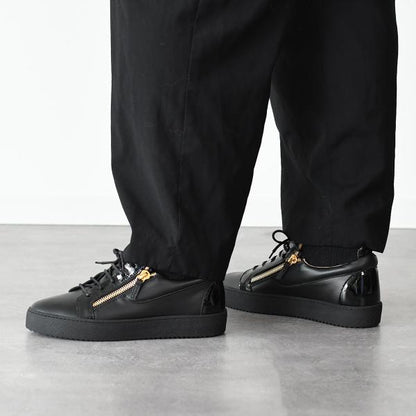 GIUSEPPE ZANOTTI 가죽 로고 스니커즈 