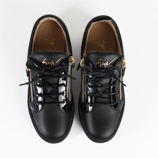 GIUSEPPE ZANOTTI 가죽 로고 스니커즈 