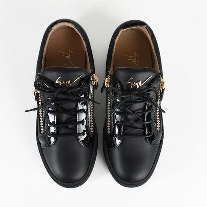 GIUSEPPE ZANOTTI 가죽 로고 스니커즈 