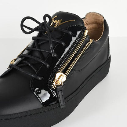 GIUSEPPE ZANOTTI 가죽 로고 스니커즈 