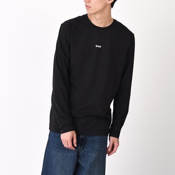 HUGO BOSS ヒューゴボス TCHARK ロングスリーブTシャツ ストレッチコットン ロゴプリント