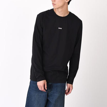 HUGO BOSS ヒューゴボス TCHARK ロングスリーブTシャツ ストレッチコットン ロゴプリント