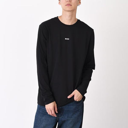 HUGO BOSS ヒューゴボス TCHARK ロングスリーブTシャツ ストレッチコットン ロゴプリント