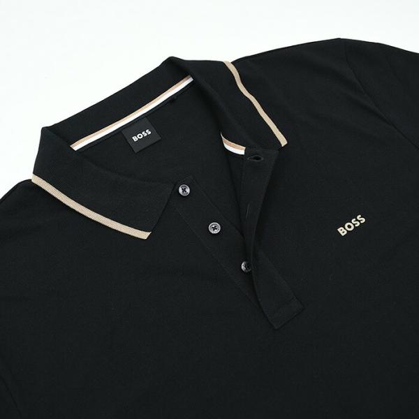 HUGO BOSS コットンピケ コントラスト ポロシャツ