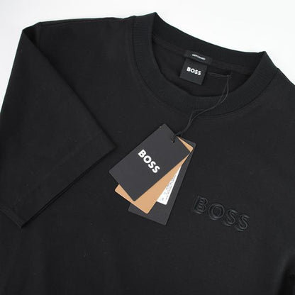 HUGO BOSS コットンジャージーTシャツ ロゴエンブロイダリー