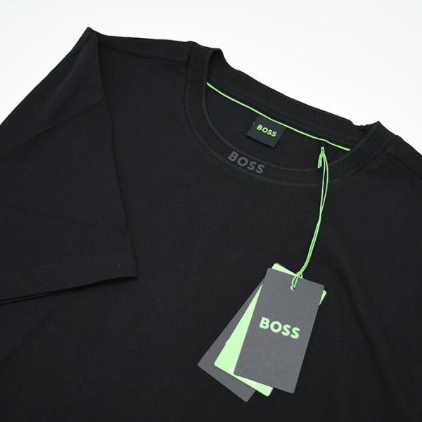 HUGO BOSS ヒューゴボス コットンTシャツ ロゴ入りクルーネック