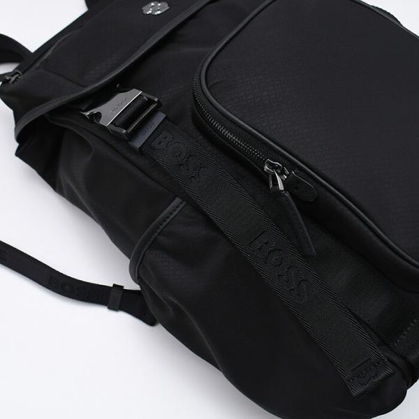 HUGO BOSS DOUBLE Bモノグラム フラップバックパック