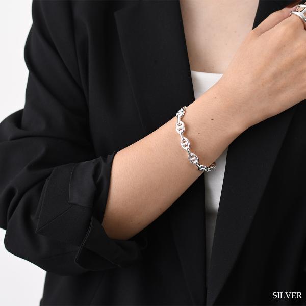 HERMES エルメス Chaine d'ancre Enchainee Bracelet MM シェーヌダンクル アンシェネ ブレスレット
