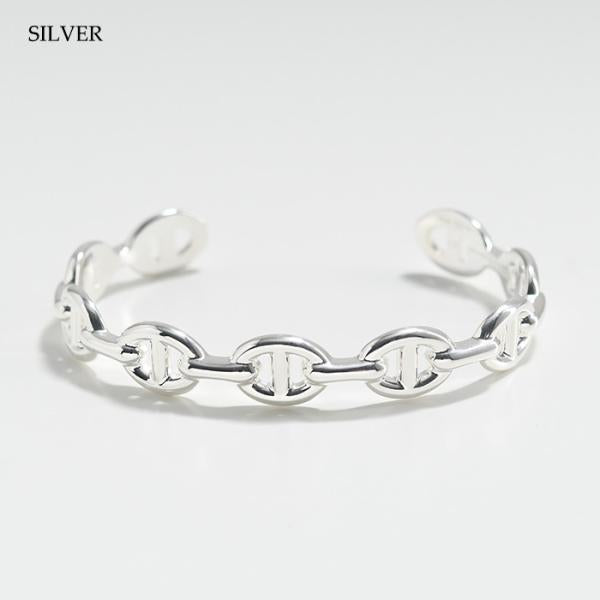 HERMES エルメス Chaine d'ancre Enchainee Bracelet MM シェーヌダンクル アンシェネ ブレスレット