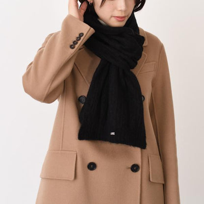 HERNO ヘルノ RESORT ケーブルニット＆アルパカウール スカーフ