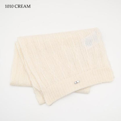 HERNO ヘルノ RESORT ケーブルニット＆アルパカウール スカーフ