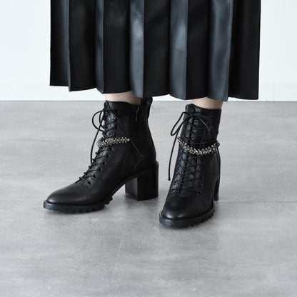 JIMMY CHOO Cruz 65 レースアップ コンバットブーツ