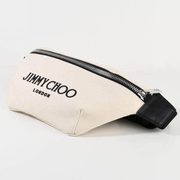 JIMMY CHOO FINSLEY キャンバスベルトバッグ