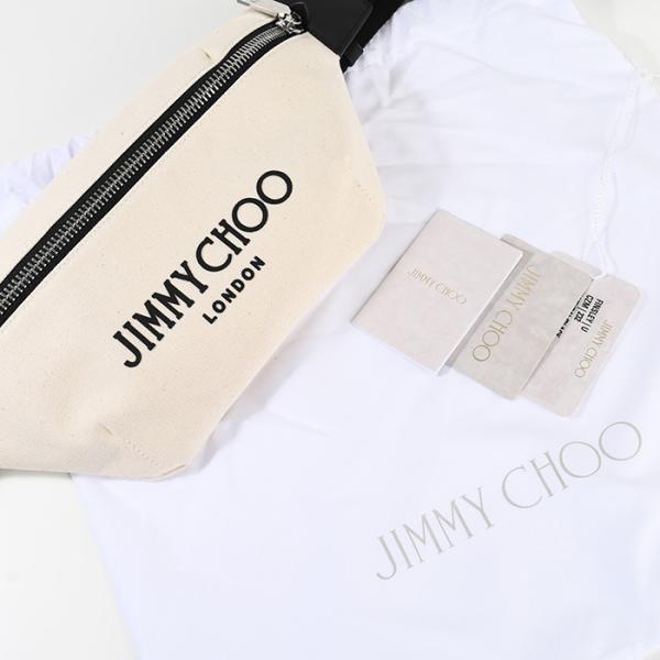JIMMY CHOO FINSLEY キャンバスベルトバッグ