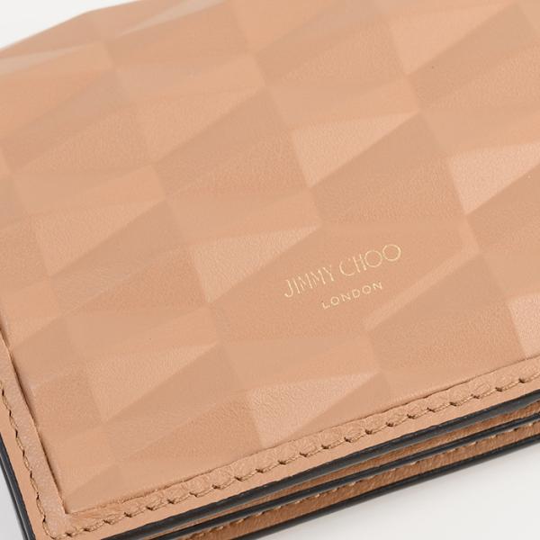 JIMMY CHOO HANNE エンボス 3D レザーウォレット