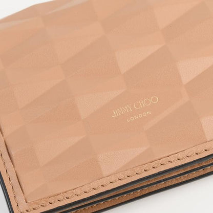 JIMMY CHOO HANNE エンボス 3D レザーウォレット