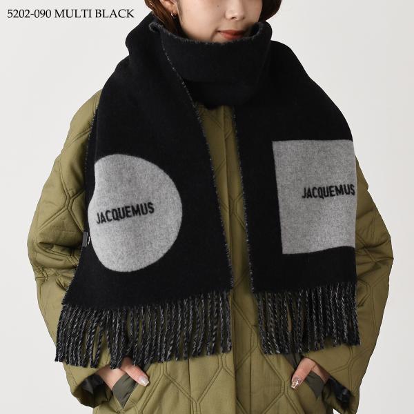 JACQUEMUS L'ECHARPE ROND CARRE Wool scarf 