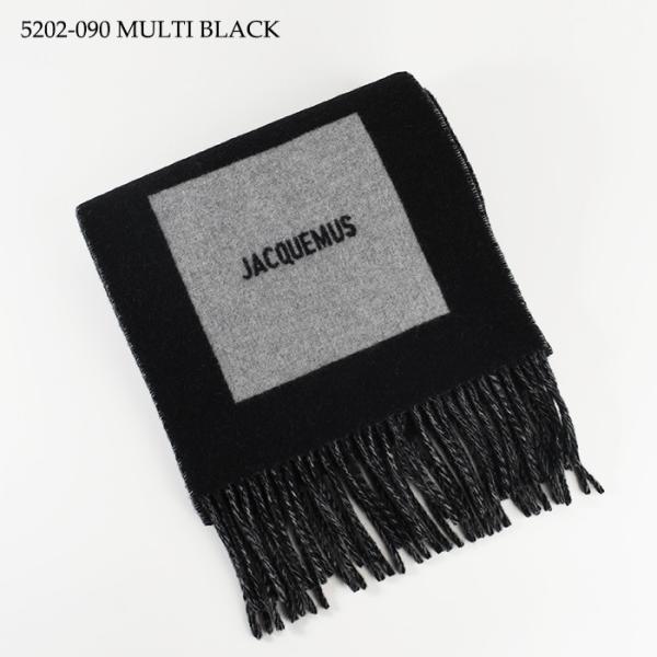 JACQUEMUS L'ECHARPE ROND CARRE Wool scarf 