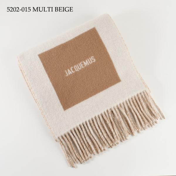 JACQUEMUS L'ECHARPE ROND CARRE Wool scarf 