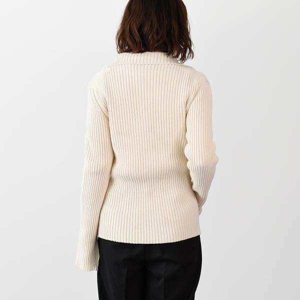 JILSANDER コットン リブ ニット カーディガン