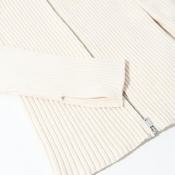 JILSANDER コットン リブ ニット カーディガン