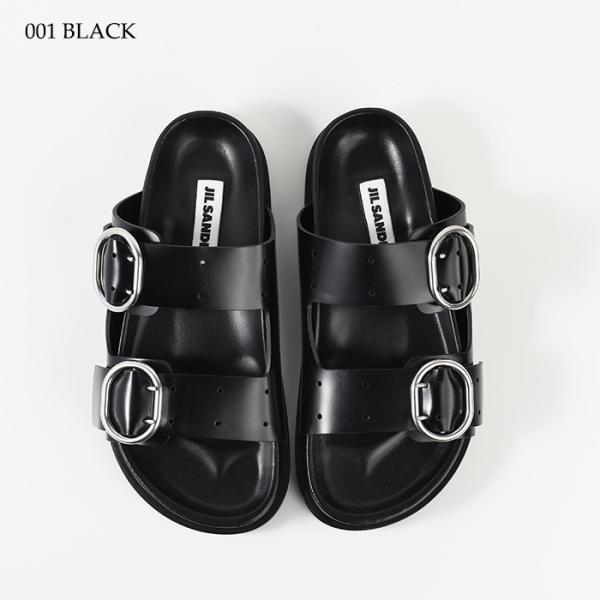 JILSANDER バックルストラップ レザー サンダル