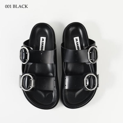 JILSANDER バックルストラップ レザー サンダル