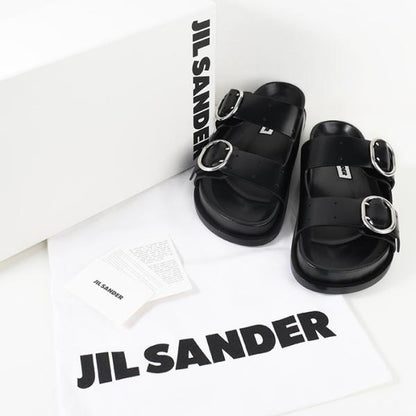 JILSANDER バックルストラップ レザー サンダル
