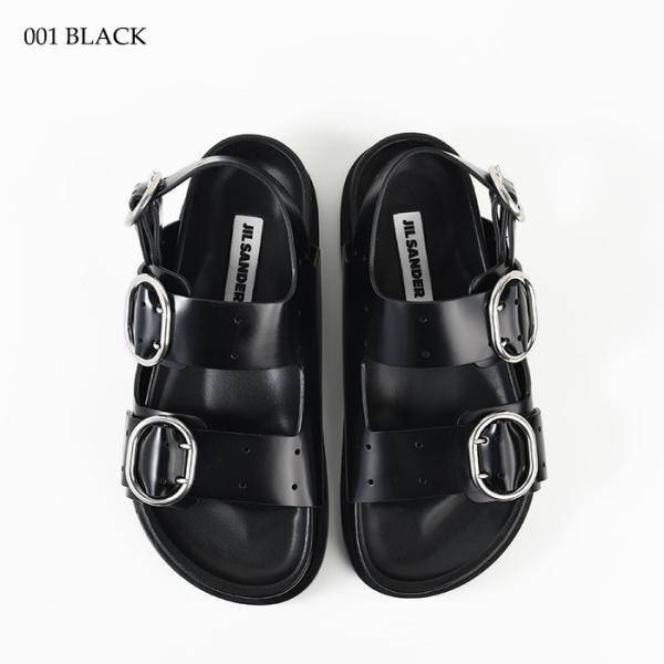 JILSANDER バックルストラップ レザー サンダル