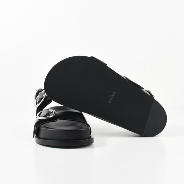 JILSANDER バックルストラップ レザー サンダル
