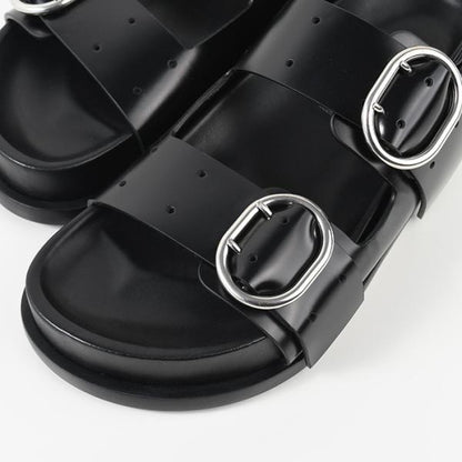 JILSANDER バックルストラップ レザー サンダル