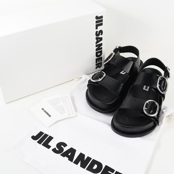 JILSANDER バックルストラップ レザー サンダル