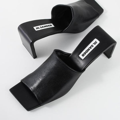 JILSANDER スカルプチャー ヒール サンダル