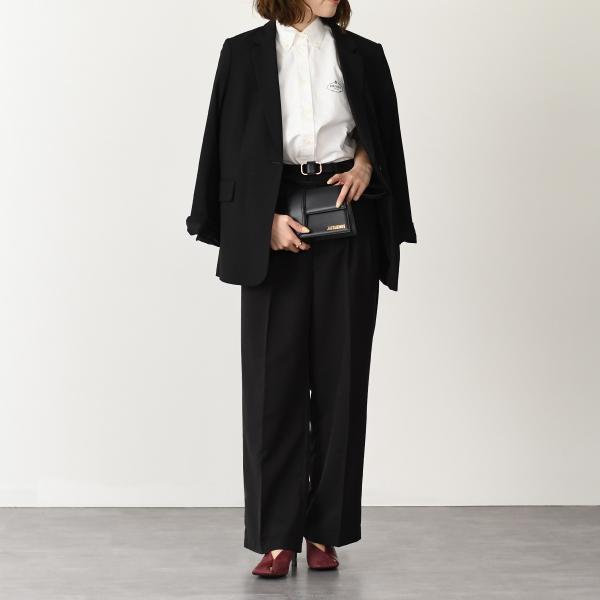 JILSANDER Leather Square Toe High Heel Mules 