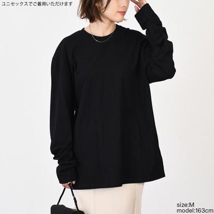 JILSANDER ジルサンダー Jil Sanderロゴ バック プリント コットン クルーネック 長袖Tシャツ