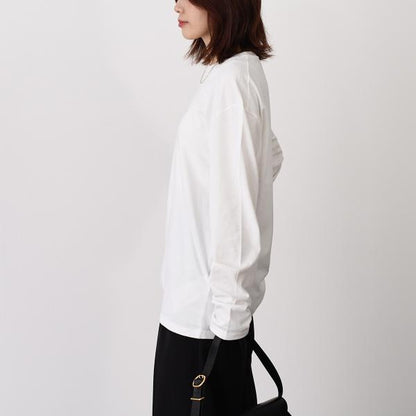 JILSANDER ロゴ 長袖コットンＴシャツ