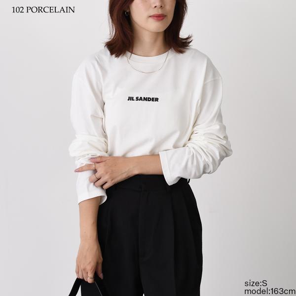 JILSANDER ロゴ 長袖コットンＴシャツ
