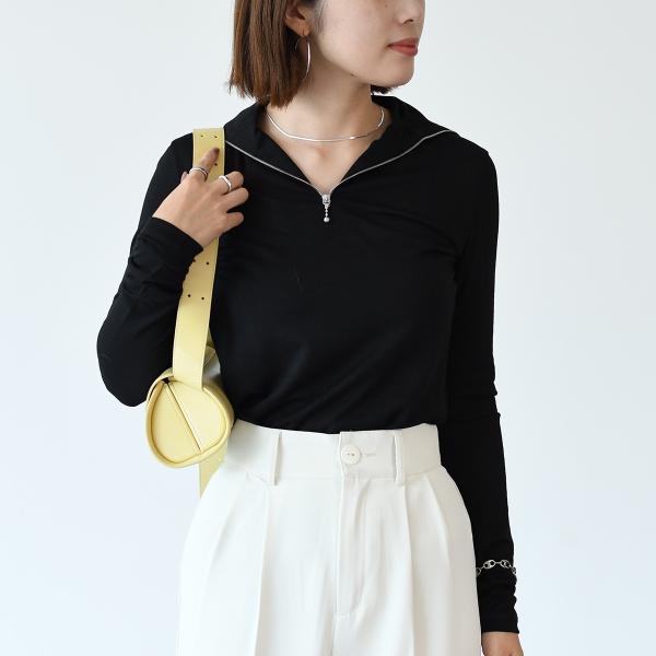 JILSANDER 지퍼 업 티셔츠 