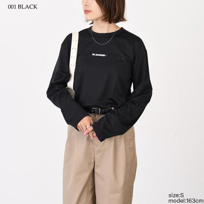 JILSANDER ジルサンダー Jil Sanderロゴ プリント 長袖Tシャツ