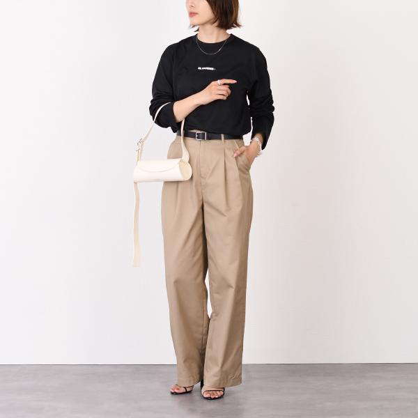 JILSANDER ジルサンダー Jil Sanderロゴ プリント 長袖Tシャツ