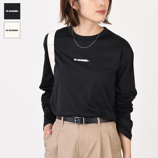 JILSANDER ジルサンダー Jil Sanderロゴ プリント 長袖Tシャツ