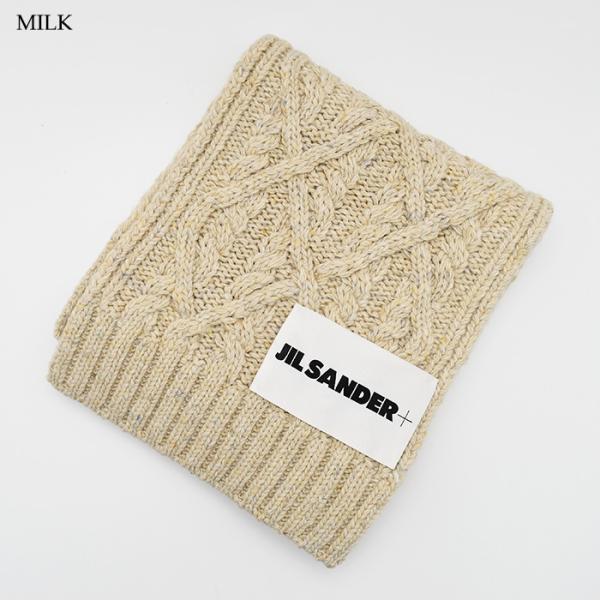 JILSANDER ロゴラベル ウールスカーフ