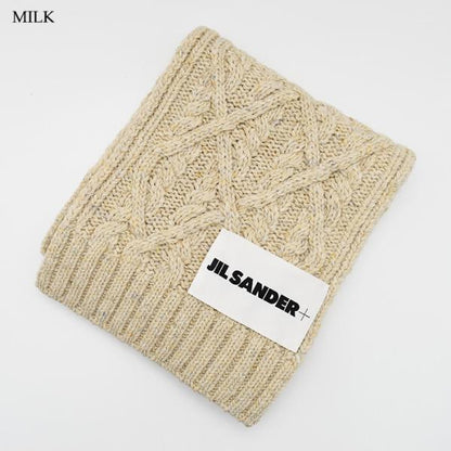 JILSANDER ロゴラベル ウールスカーフ