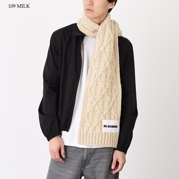 JILSANDER ロゴラベル ウールスカーフ