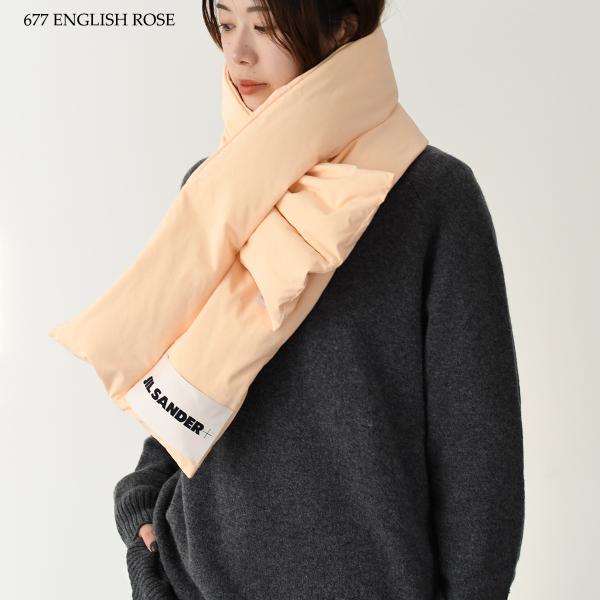 JILSANDER ロゴ ダウンマフラー