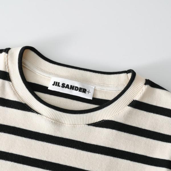 JILSANDER バックロゴラベル ボーダーTシャツ