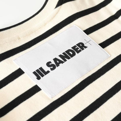 JILSANDER バックロゴラベル ボーダーTシャツ