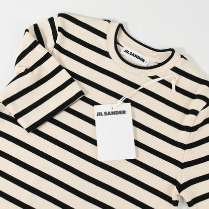 JILSANDER バックロゴラベル ボーダーTシャツ