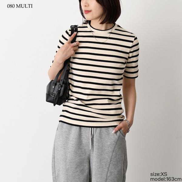 JILSANDER バックロゴラベル ボーダーTシャツ