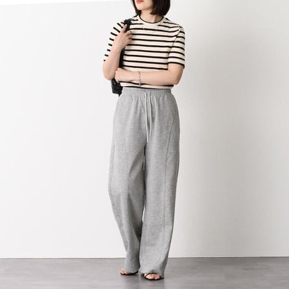 JILSANDER バックロゴラベル ボーダーTシャツ